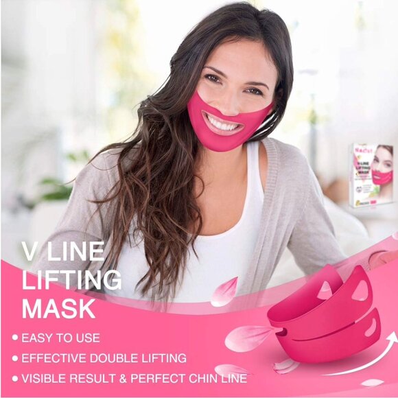 NEW- NaCot V-Line Mask 8 Pcs Chin Up Patches - Picture 4 of 9